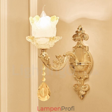 Einzellicht Traditionelles Klassisches Wohnzimmer Esszimmer Schlafzimmer Metall Luxus Wandleuchten für den Innenbereich