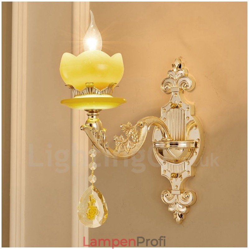 Einzellicht Traditionelles Klassisches Wohnzimmer Esszimmer Schlafzimmer Metall Luxus Wandleuchten für den Innenbereich