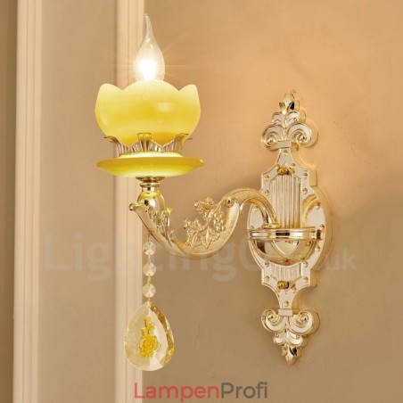 Einzellicht Traditionelles Klassisches Wohnzimmer Esszimmer Schlafzimmer Metall Luxus Wandleuchten für den Innenbereich