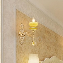 Einzellicht Traditionelles Klassisches Wohnzimmer Esszimmer Schlafzimmer Metall Luxus Wandleuchten für den Innenbereich