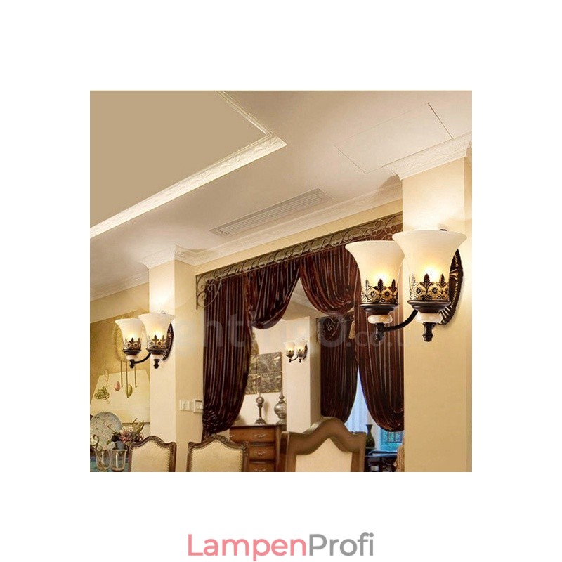 2 Licht Traditionelle Klassische Wohnzimmer Esszimmer Bett Zimmer Metall Innen Wandleuchten