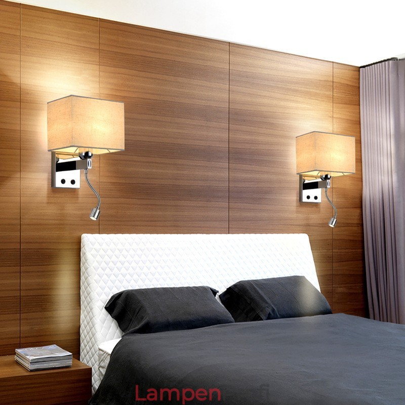 Das moderne Hotelzimmer Lese kreative Stoff Korridor Balkon Nachttischlampe Wandleuchte