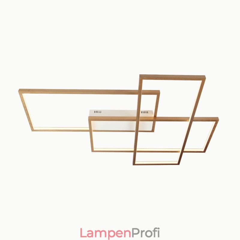 Moderne Deckenleuchte mit zeitgenössischer Aluminium-Malerei, bündige Wandleuchte mit Fernbedienungsdimmer für Wohnzimmer, Schlafzimmer