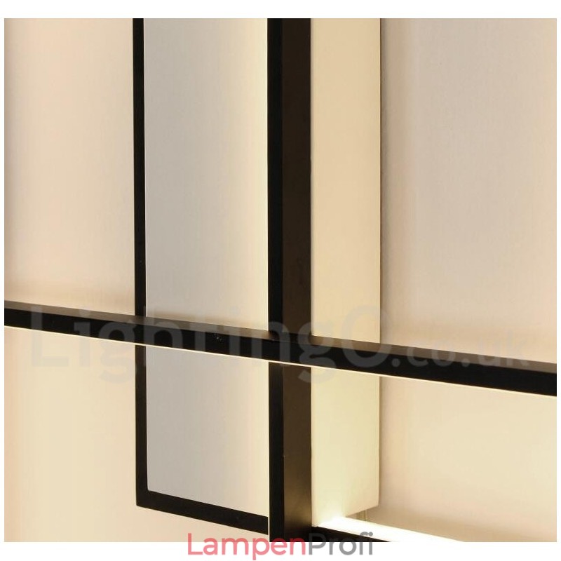 Moderne Deckenleuchte mit zeitgenössischer Aluminium-Malerei, bündige Wandleuchte mit Fernbedienungsdimmer für Wohnzimmer, Schlafzimmer