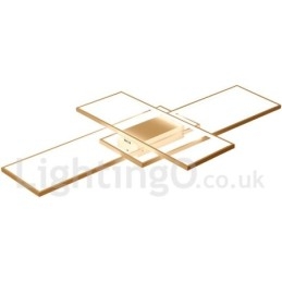 Moderne Deckenleuchte mit zeitgenössischer Aluminium-Malerei, bündige Wandleuchte mit Ferndimmer für Wohnzimmer, Schlafzimmer, kann auch als Wandleuchte verwendet werden