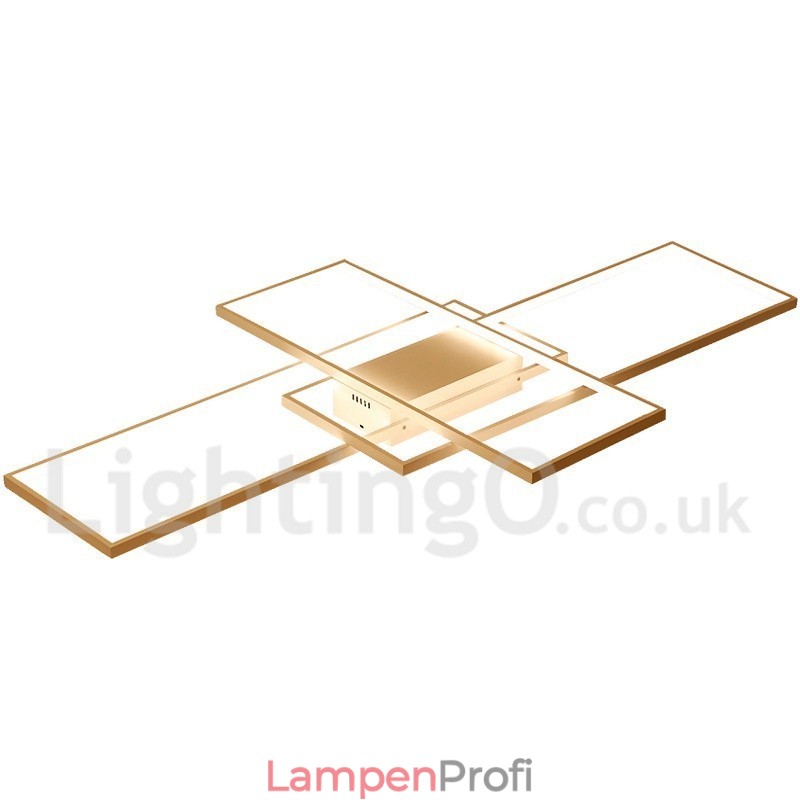 Moderne Deckenleuchte mit zeitgenössischer Aluminium-Malerei, bündige Wandleuchte mit Ferndimmer für Wohnzimmer, Schlafzimmer, kann auch als Wandleuchte verwendet werden