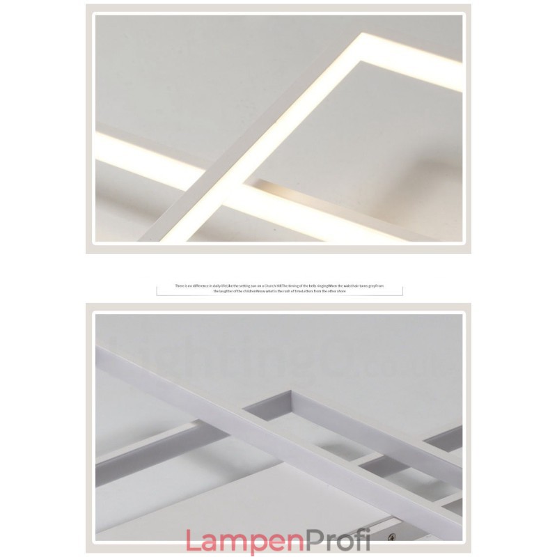 Moderne Deckenleuchte mit zeitgenössischer Aluminium-Malerei, bündige Wandleuchte mit Ferndimmer für Wohnzimmer, Schlafzimmer, kann auch als Wandleuchte verwendet werden