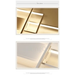 Moderne Deckenleuchte mit zeitgenössischer Aluminium-Malerei, bündige Wandleuchte mit Ferndimmer für Wohnzimmer, Schlafzimmer, kann auch als Wandleuchte verwendet werden