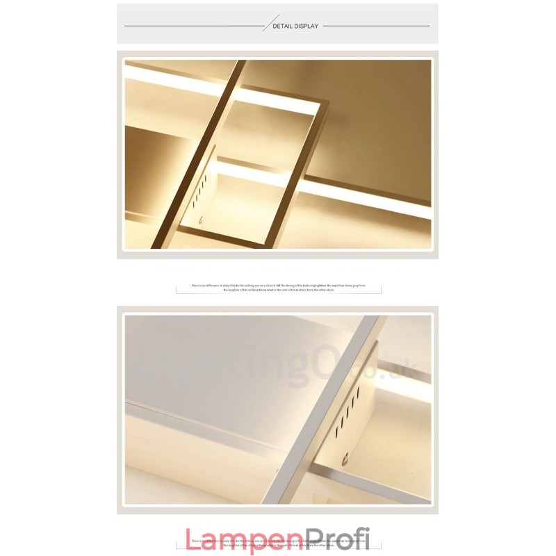 Moderne Deckenleuchte mit zeitgenössischer Aluminium-Malerei, bündige Wandleuchte mit Ferndimmer für Wohnzimmer, Schlafzimmer, kann auch als Wandleuchte verwendet werden