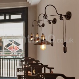 Retro Unterputz Wandleuchten Gang Bar Cafe Schlafzimmer Studie Loft Pulley Wandleuchte