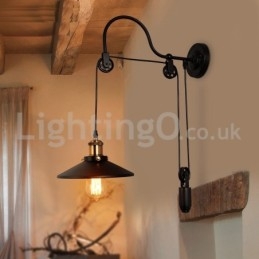 Retro Unterputz Wandleuchten Gang Bar Cafe Schlafzimmer Studie Loft Pulley Wandleuchte