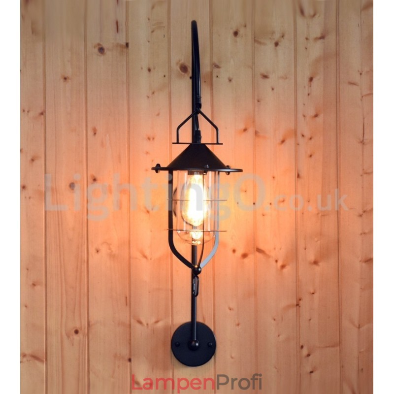 Retro Dock Wand Lampe Schwarz Wharf Wand Lichter Dock Wandleuchte Restaurant Wohnzimmer Cafe Bar Kleidung Shop
