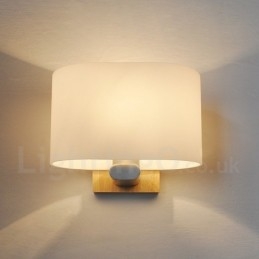 Moderne zeitgenössische Wandleuchten aus Holz und Edelstahl mit Glasschirm für Gang, Bar, Café, Schlafzimmer, Arbeitszimmer, Loft, Pulley-Wandleuchte