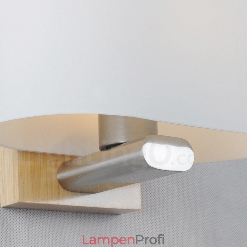 Moderne zeitgenössische Wandleuchten aus Holz und Edelstahl mit Glasschirm für Gang, Bar, Café, Schlafzimmer, Arbeitszimmer, Loft, Pulley-Wandleuchte