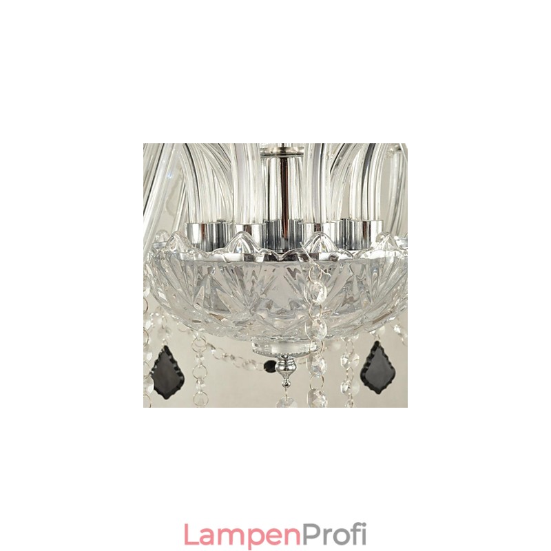 Moderner zeitgenössischer Kronleuchter aus Kristallglas