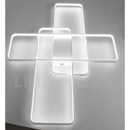 Moderne Deckenleuchte mit zeitgenössischer Aluminium-Malerei, bündige Wandleuchte mit Ferndimmer für Wohnzimmer, Schlafzimmer, kann auch als Wandleuchte verwendet werden