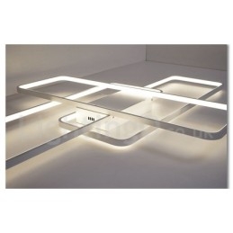 Moderne Deckenleuchte mit zeitgenössischer Aluminium-Malerei, bündige Wandleuchte mit Ferndimmer für Wohnzimmer, Schlafzimmer, kann auch als Wandleuchte verwendet werden