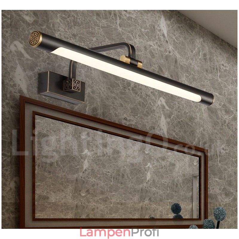 IPMirror Lampe Badezimmerleuchten Reines Messing Wandleuchten mit Acrylschirm Make-up Beleuchtung