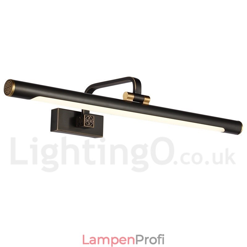 IPMirror Lampe Badezimmerleuchten Reines Messing Wandleuchten mit Acrylschirm Make-up Beleuchtung