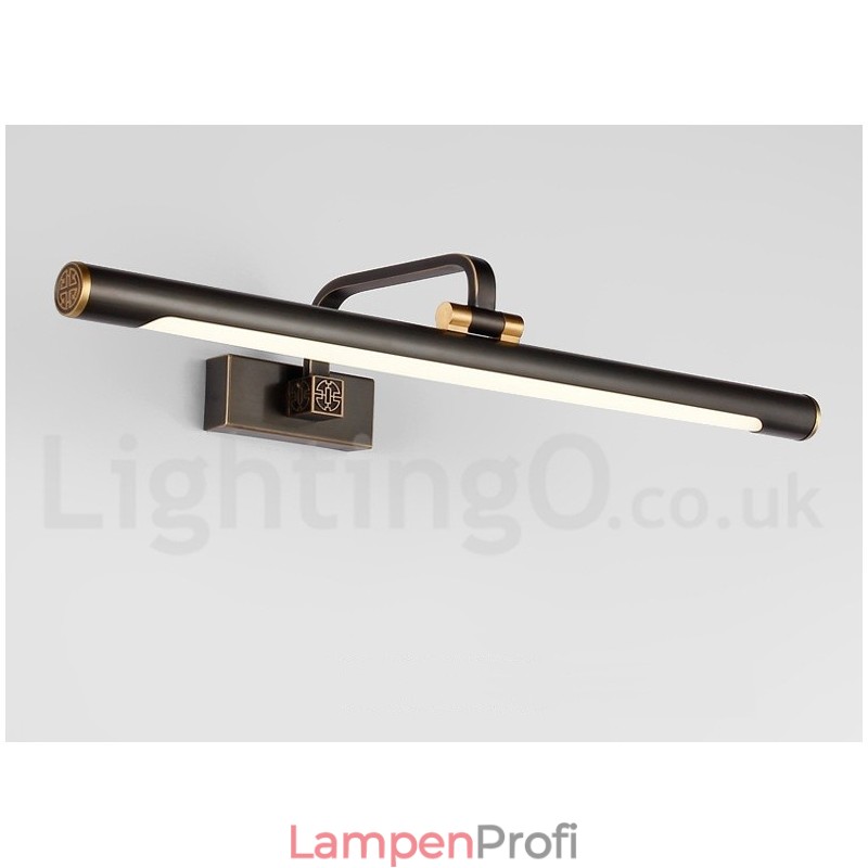 IPMirror Lampe Badezimmerleuchten Reines Messing Wandleuchten mit Acrylschirm Make-up Beleuchtung