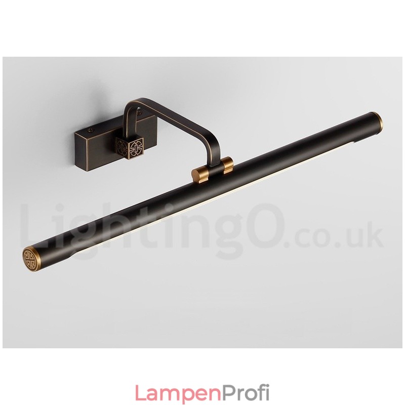 IPMirror Lampe Badezimmerleuchten Reines Messing Wandleuchten mit Acrylschirm Make-up Beleuchtung