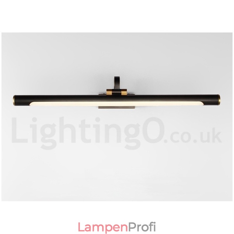IPMirror Lampe Badezimmerleuchten Reines Messing Wandleuchten mit Acrylschirm Make-up Beleuchtung