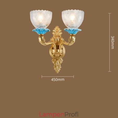 100 % reines Messing, luxuriöse rustikale Retro-Vintage-Keramik-Kerzen-Wandleuchte mit 2 Lichtern und Glasschirmen, speziell für Hotels, Büros, Ausstellungsräume, Wohnzimmer und Esszimmer 100 % reines Messing, luxuriöse rustikale Retro-Vintage-Keramik-Kerzen-Wandleuchte mit 2 Lichtern und Glasschirmen, speziell für Hotels, Büros, Ausstellungsräume, Wohnzimmer und Esszimmer