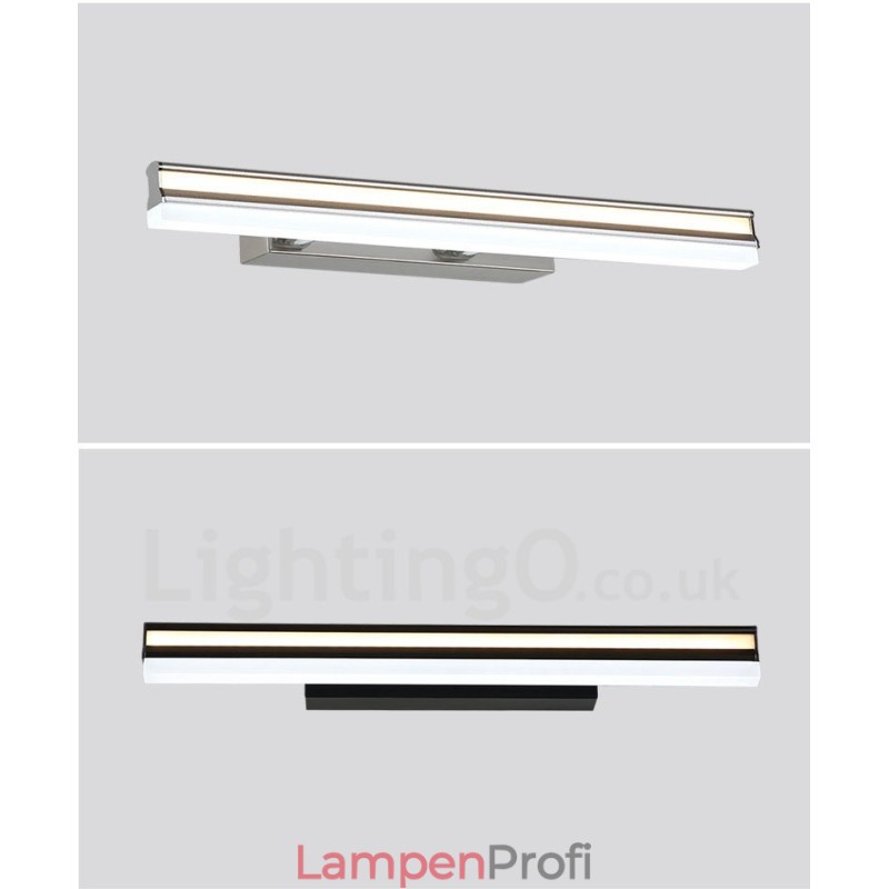 IP44 Spiegelleuchte Badleuchte Wandleuchte mit Acrylschirm Schminkbeleuchtung