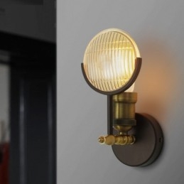 1-flammige rustikale Retro-Vintage-Wandleuchte mit Glasschirm, speziell für Hotel, Büro, Ausstellungsraum, Wohnzimmer, Esszimmer