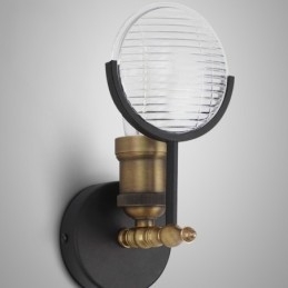 1-flammige rustikale Retro-Vintage-Wandleuchte mit Glasschirm, speziell für Hotel, Büro, Ausstellungsraum, Wohnzimmer, Esszimmer