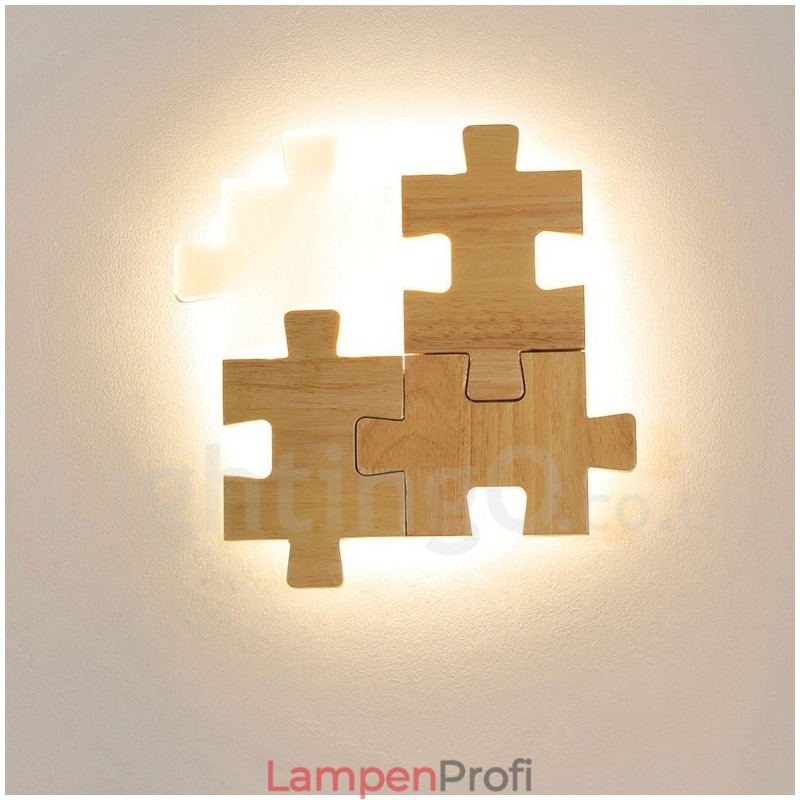 Wandleuchten aus Holz mit Acrylschirm Moderne zeitgenössische Wandleuchte aus Holz und Bambus