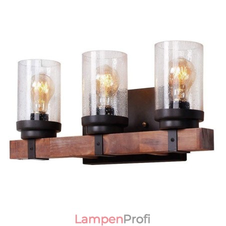 3-flammige Wandleuchte im Vintage-Stil aus Holz im Industriestil für Wind Bar Loft Coffee Restaurant 3-flammige Wandleuchte im Vintage-Stil aus Holz im Industriestil für Wind Bar Loft Coffee Restaurant