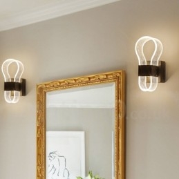 Moderne Wandleuchte mit Acrylschirm für Schlafzimmer, Flur, Gang