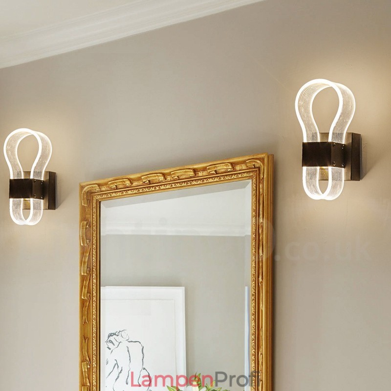 Moderne Wandleuchte mit Acrylschirm für Schlafzimmer, Flur, Gang