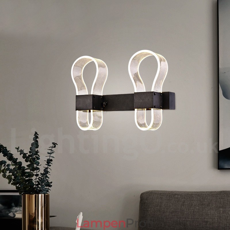 Moderne Wandleuchte mit Acrylschirmen für Schlafzimmer, Flur, Gang