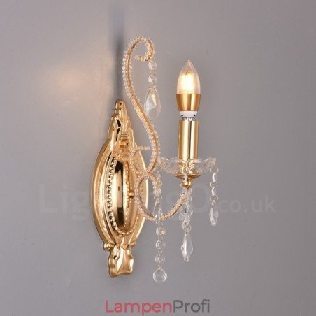 1 Licht Gold Schwarz Amerikanischen Stil Kristall Wandleuchte für Wohnzimmer Esszimmer Bekleidungsgeschäft Coffee Shop Hotel 1 Licht Gold Schwarz Amerikanischen Stil Kristall Wandleuchte für Wohnzimmer Esszimmer Bekleidungsgeschäft Coffee Shop Hotel