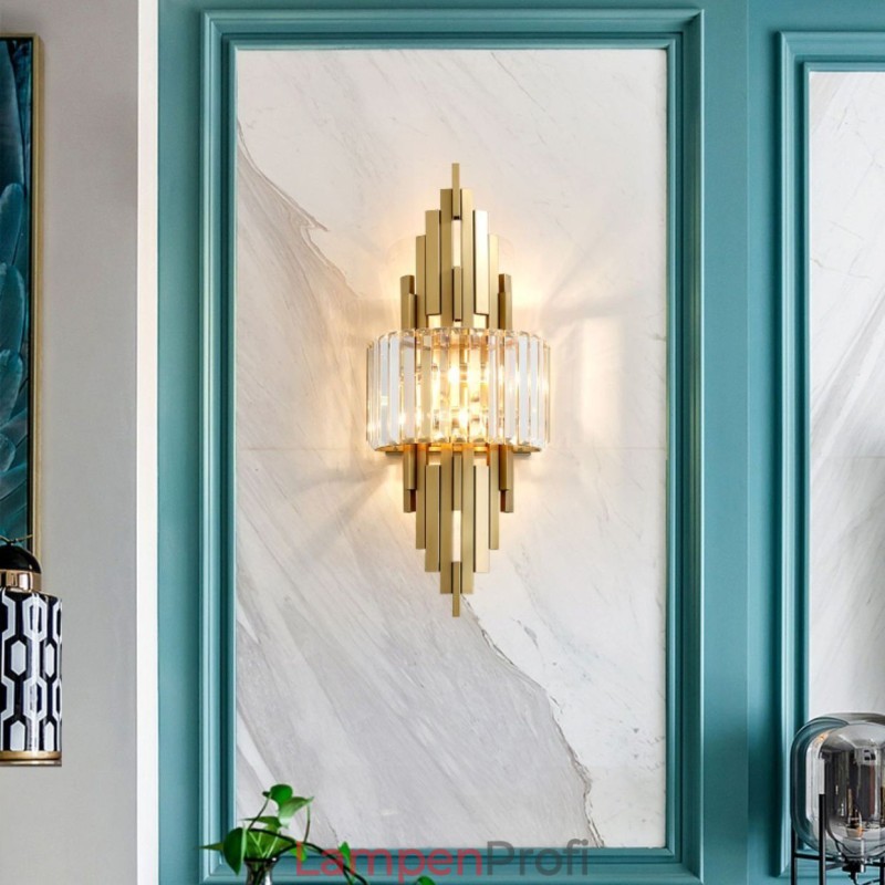 Postmoderne Luxus Kristall Wandleuchte Wohnzimmer TV Hintergrundwand Schlafzimmer Nachttisch Wandleuchte