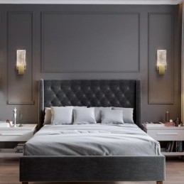Postmodernen Minimalistischen Wohnzimmer Kristall Wandleuchten Amerikanischen Kunst Nacht Schlafzimmer Studie Wandleuchten