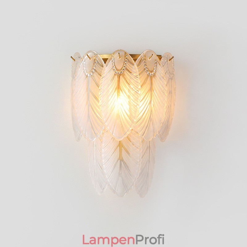 Nordische französische Federkristall-Wandleuchten, postmoderne Beleuchtung, luxuriöse Wohnzimmer-Hintergrundwand, Korridor wie Hotel-Panel-Wandleuchte