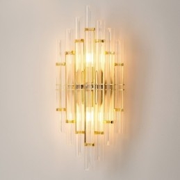 Hotel Licht Luxus Kristall Wand Lampe Post moderne Persönlichkeit Wohnzimmer Gang Eingang Hintergrund Wand Lampe Schlafzimmer Nacht Dekorative Wandlampen