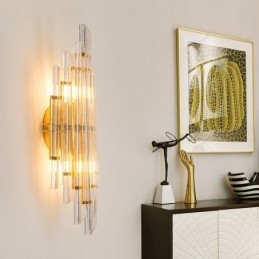 Hotel Licht Luxus Kristall Wand Lampe Post moderne Persönlichkeit Wohnzimmer Gang Eingang Hintergrund Wand Lampe Schlafzimmer Nacht Dekorative Wandlampen