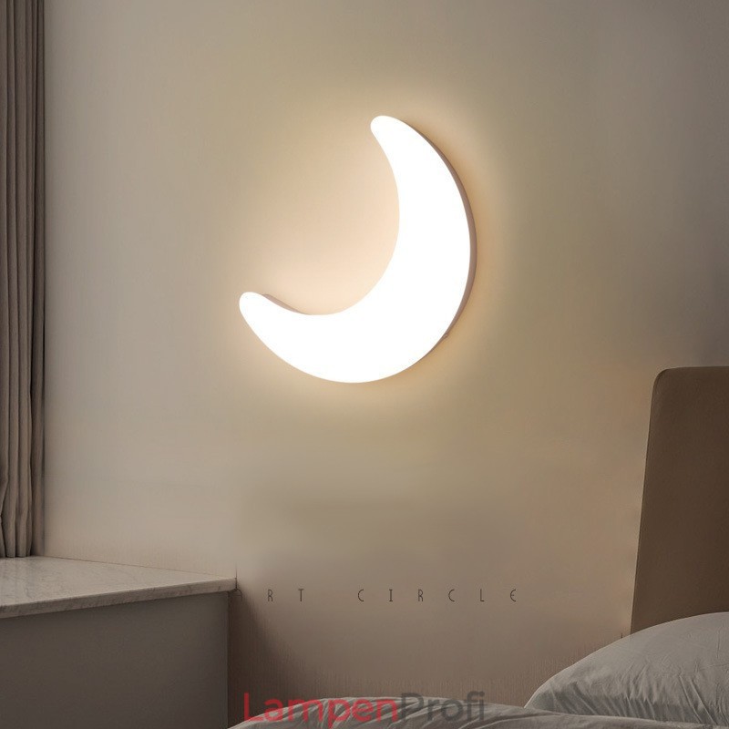 20W Nordic Indoor Mond Form Kinderzimmer Wandleuchten Deckenleuchten