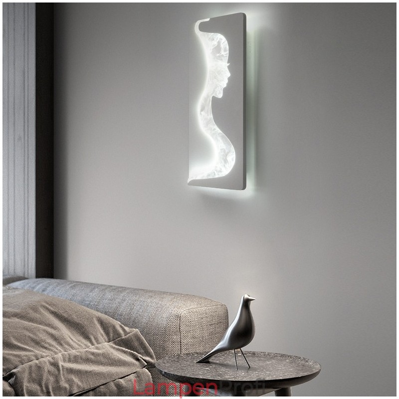 Indoor Schöne Mädchen Blick nach links rechts Wandleuchte