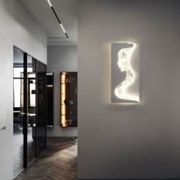 Indoor Schöne Mädchen Blick nach links rechts Wandleuchte