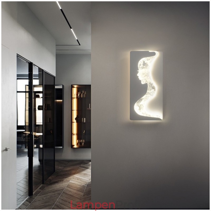 Indoor Schöne Mädchen Blick nach links rechts Wandleuchte