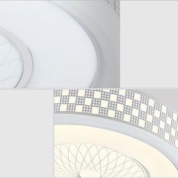 Moderne zeitgenössische Unterputzmontage aus Metall