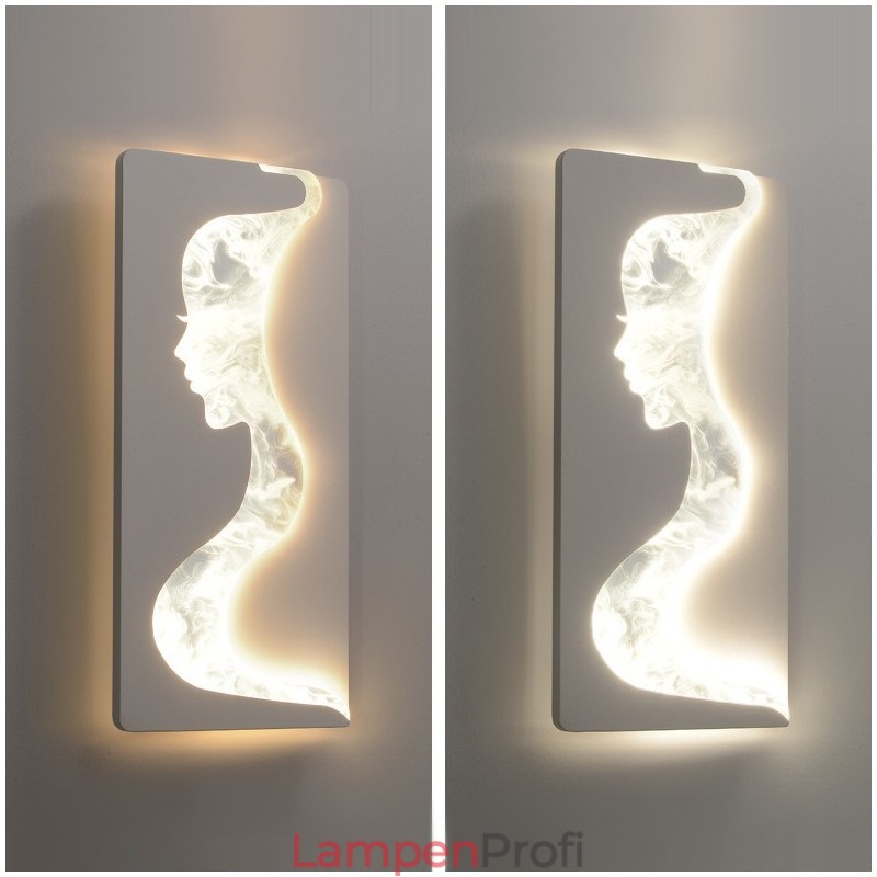 Indoor Schöne Mädchen Blick nach links rechts Wandleuchte