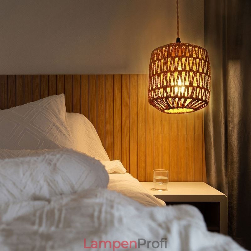 Amerikanischen Retro Wand Leuchte 3M Hanf Seil Hängen Linie Papier Seil Gewebt Lampenschirm