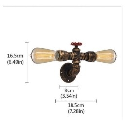 Vintage Retro Wasserrohr Industrielle Wandlampen Wandlampe