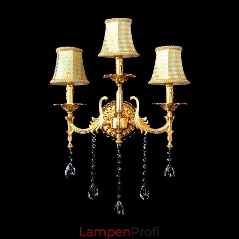 Europäische Wandleuchte Luxuriöse Wandleuchte Kristalltropfen Dekoration Lampe Nachttischbeleuchtung